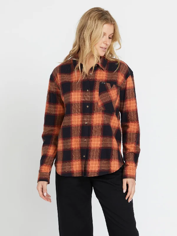 Limited Availability Plaid To Meet U Long Sleeve Shirt - Black