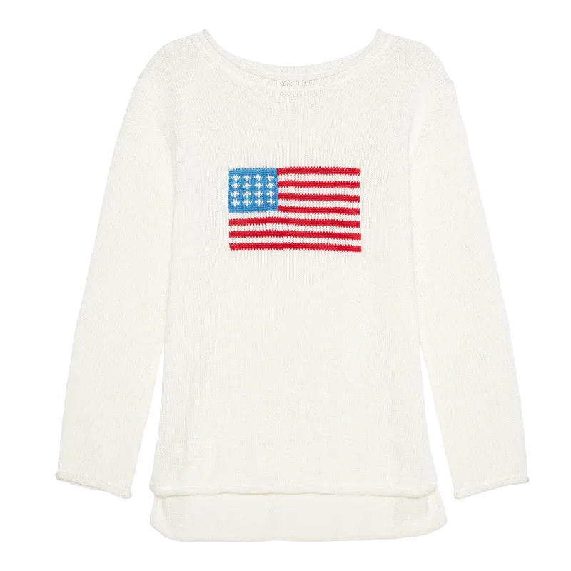 One-DAY Sale Mid-Weight American Flag Sweater