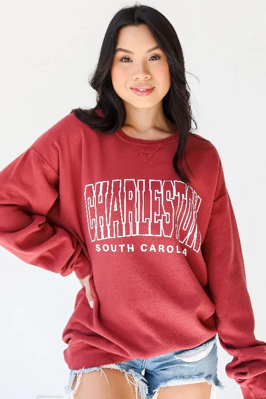 Limited Time Offer Maroon Charleston South Carolina Sweatshirt