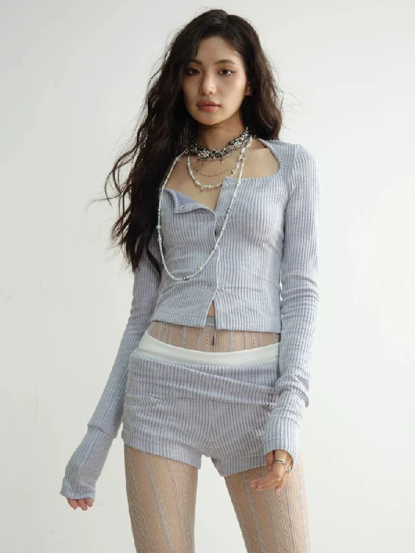 Weekend Specials You Can't Miss THIN KNIT BASE SUIT [S0000010922]