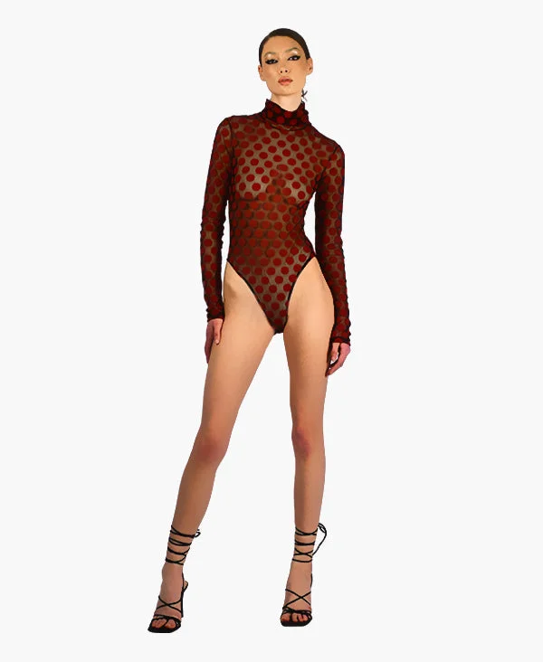 Price Rollback Naya Red Polka Dot bodysuit