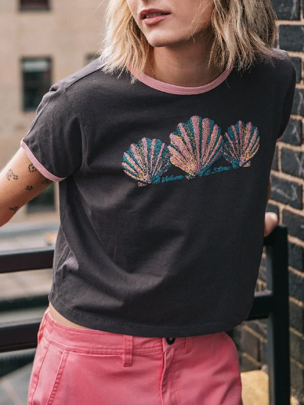 Final Clearance Maybe Baby Tee - Vintage Black
