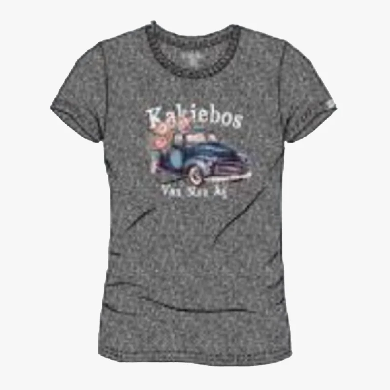 Discount Extravaganza Kakiebos Womens Classic Fit Short Sleeve Tee Charcoal Melange