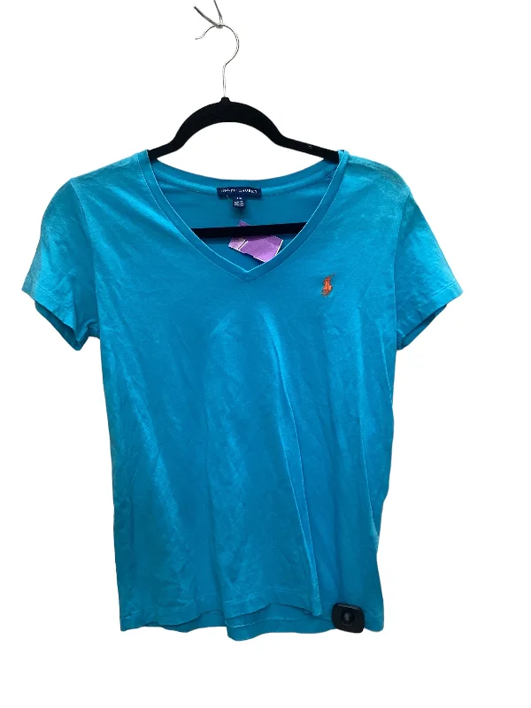 Blue Top Short Sleeve Ralph Lauren, Size S