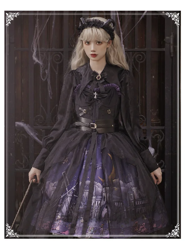 YingLuoFu~Witchville Halloween Gothic Lolita Jumper Dress