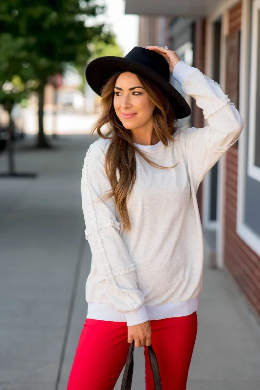 Seasonal Clearance Cinch Sleeve Sweatshirt