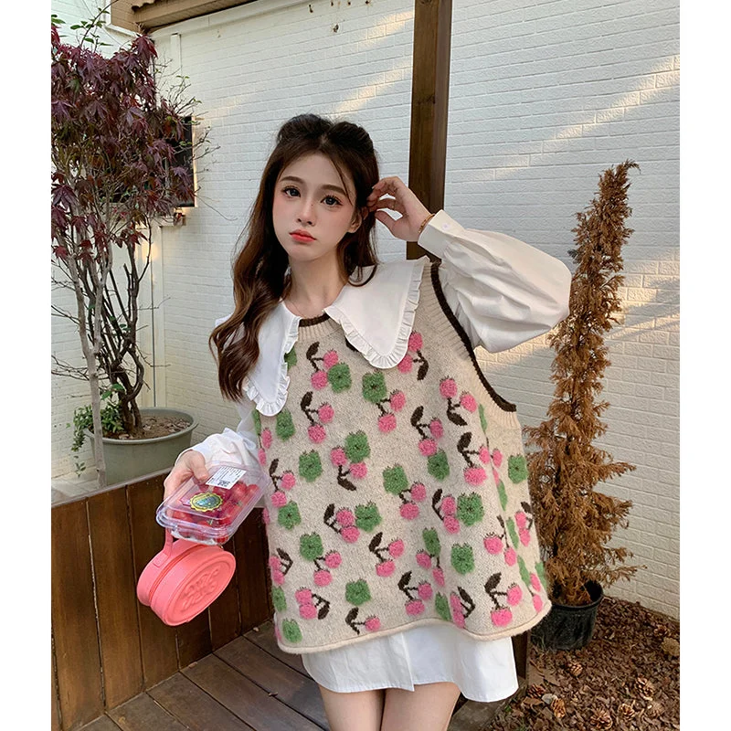Deal Zone Pink Knit Vest  PL52698