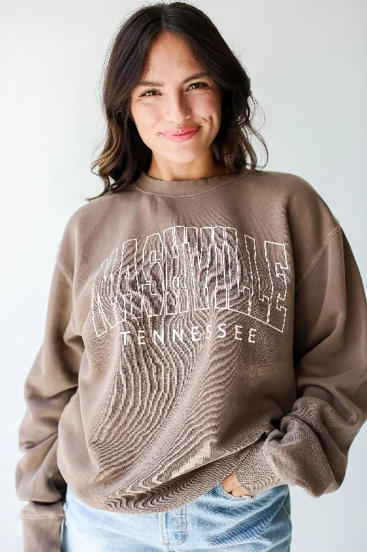 Special Discount Brown Nashville Tennessee Sweatshirt