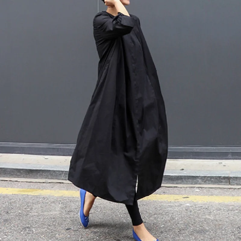 While Supplies Last BABAKUD Solid Color Loose Shirt Dresses