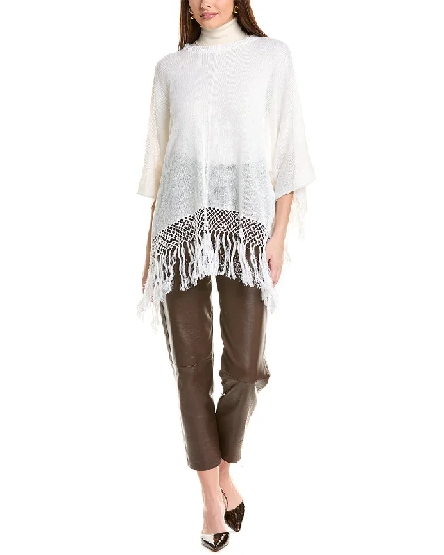 Special Savings Brunello Cucinelli Linen & Wool-Blend Poncho