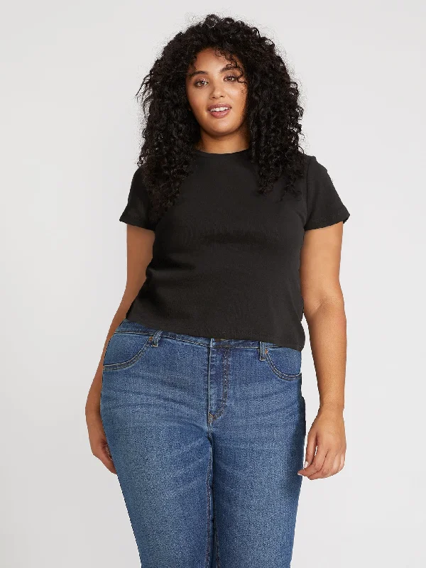 One of Each Baby Tee Plus Size - Black