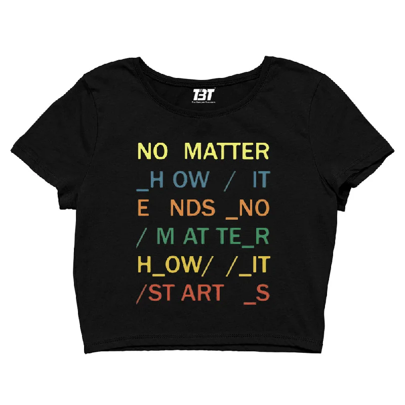 Super Bargain Radiohead Crop Top - House Of Cards