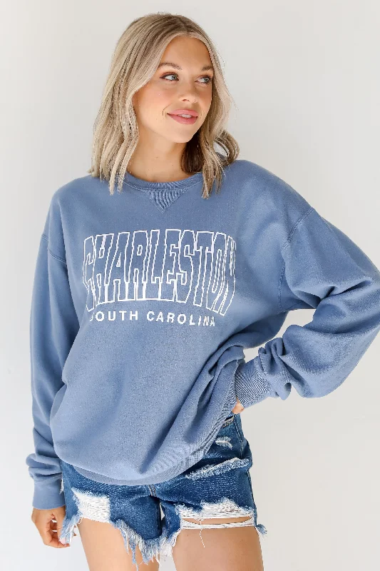 Bargain Prices Light Blue Charleston South Carolina Sweatshirt