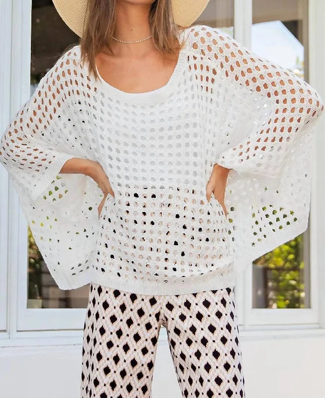 Inventory Reduction Moving On Dolman Top In White