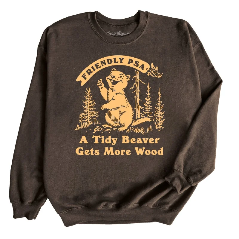 Special Price A Tidy Beaver Gets More Wood - Sweatshirt