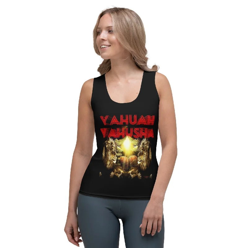 Yahuah Yahusha 02 Ladies Designer Slim Fit Sublimation Tank Top