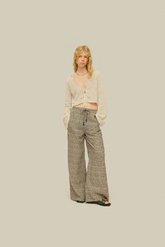 Hurry In Ecru Vacay Net Shirt
