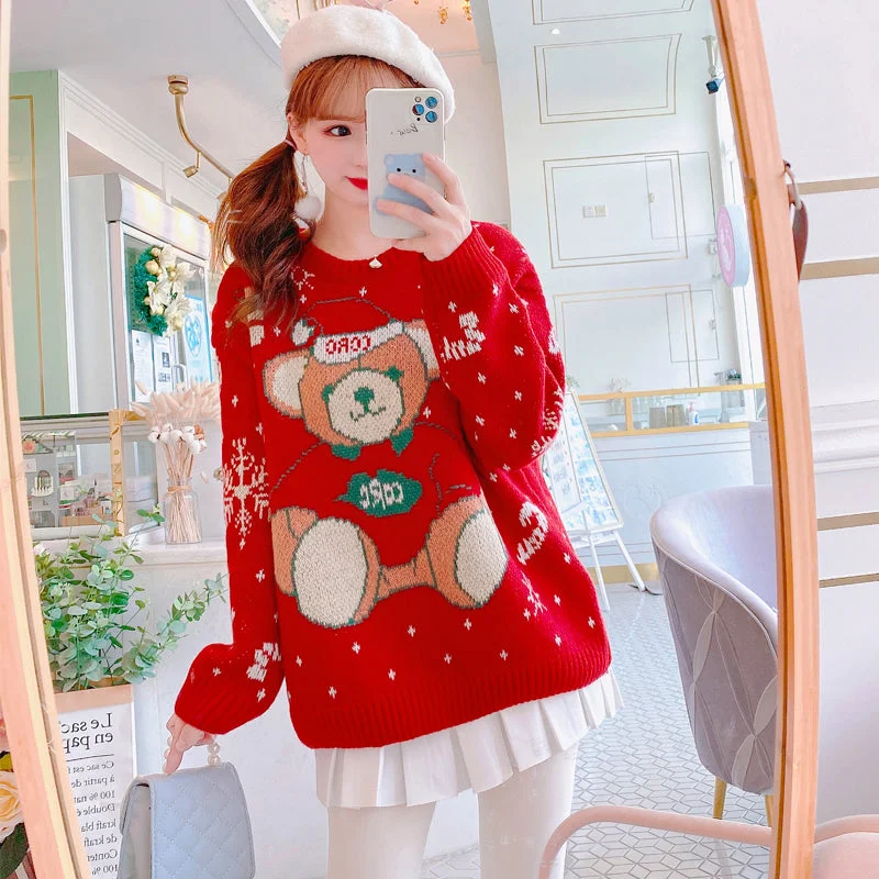Weekend Discounts to Delight christmas cartoon sweater PL52511