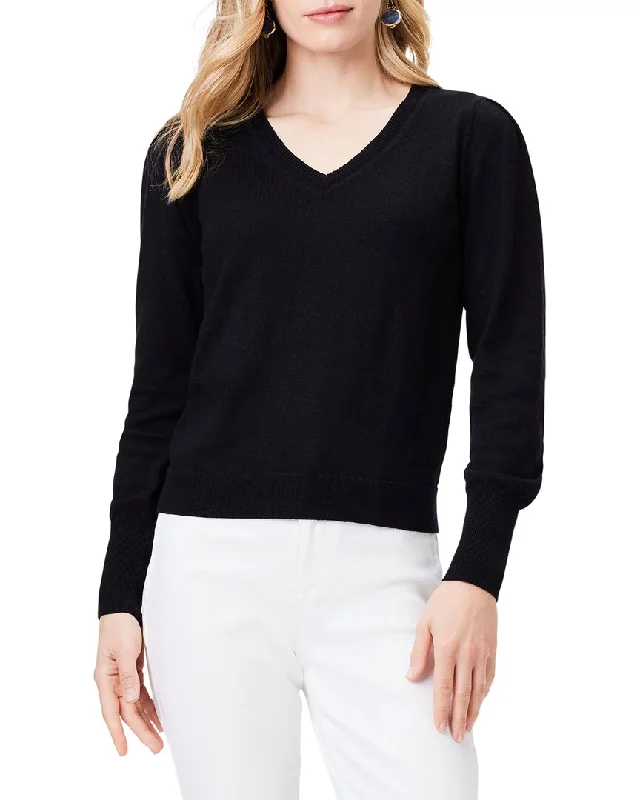Super Bargain NIC+ZOE Slub V-Neck Sweater