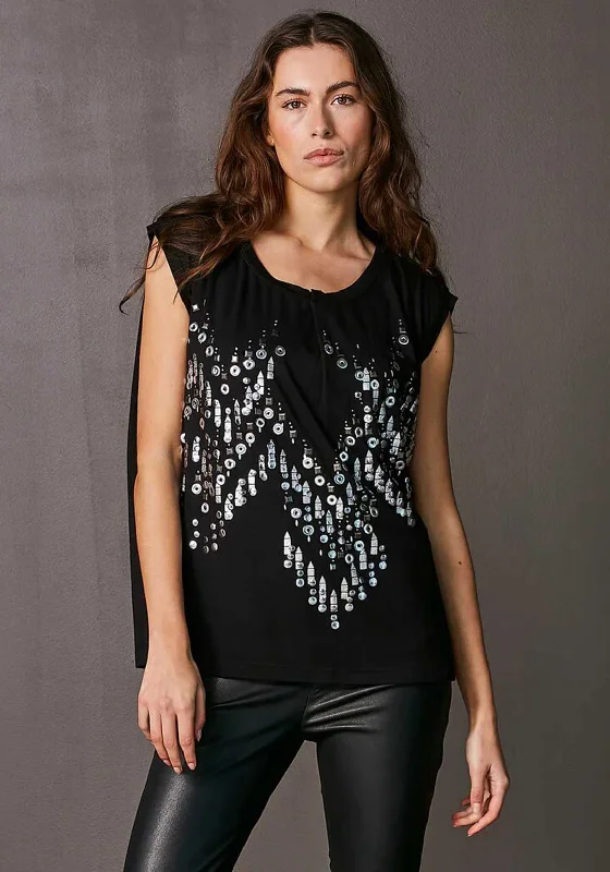 Fantastic Offers Nu Denmark Venya Embellished T-Shirt, Black