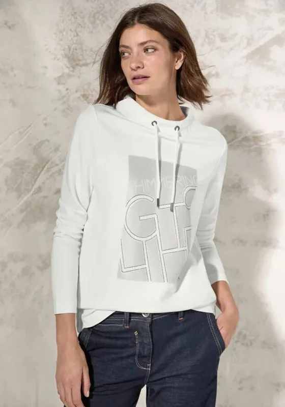 Special Offer Cecil Embellished Graphic Top, White
