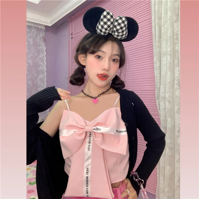 Act Fast Cute Bow Camisole  PL52686