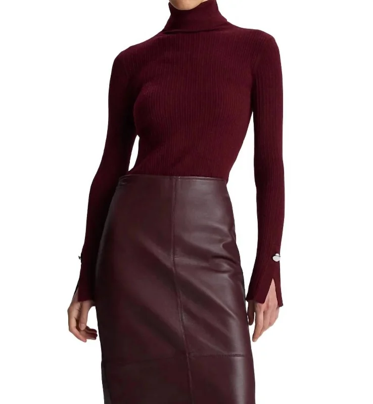 Huge Discounts Jett Top In Burgundy