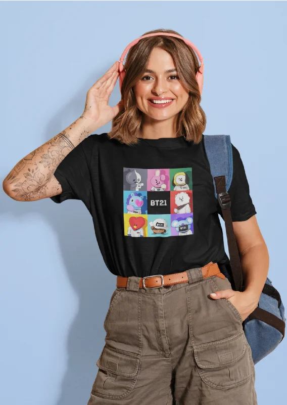 BT21 GANG : BTS - HALF-SLEEVE T-SHIRTS