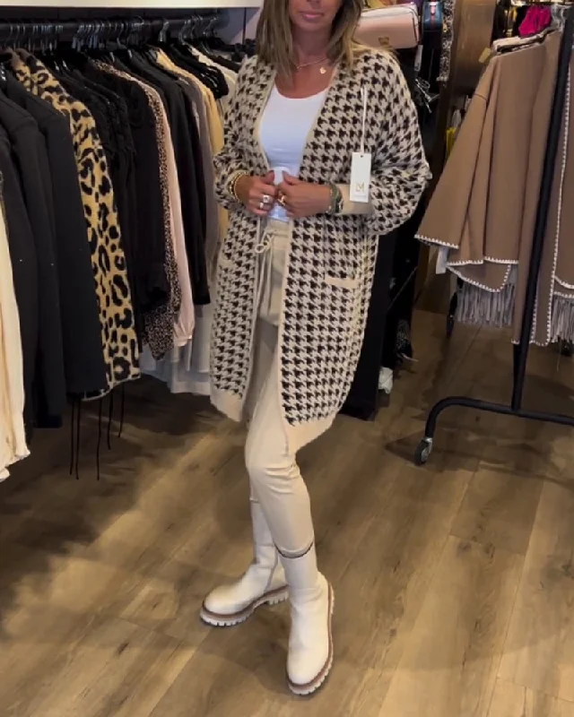 Weekend Wonders Await! BerryBetty - Simple Long Sleeve Cardigan