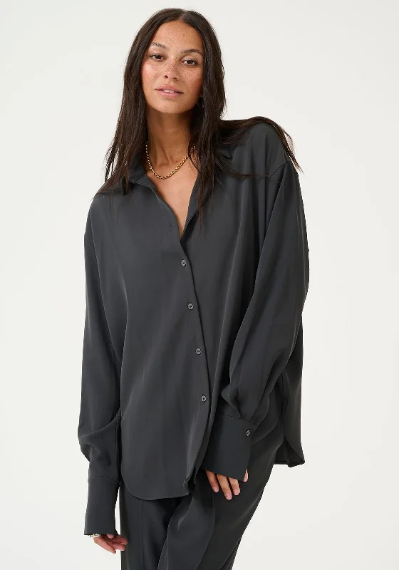 Steal Deal Kaffe Signa Loose Fit Shirt, Grey