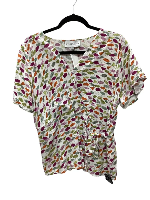 Multi-colored Top Short Sleeve Clothes Mentor, Size Xl