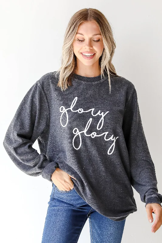 Holiday Sale Glory Glory Corded Sweatshirt