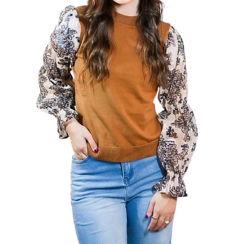 Huge Discounts Keep It Classy Top In Brown