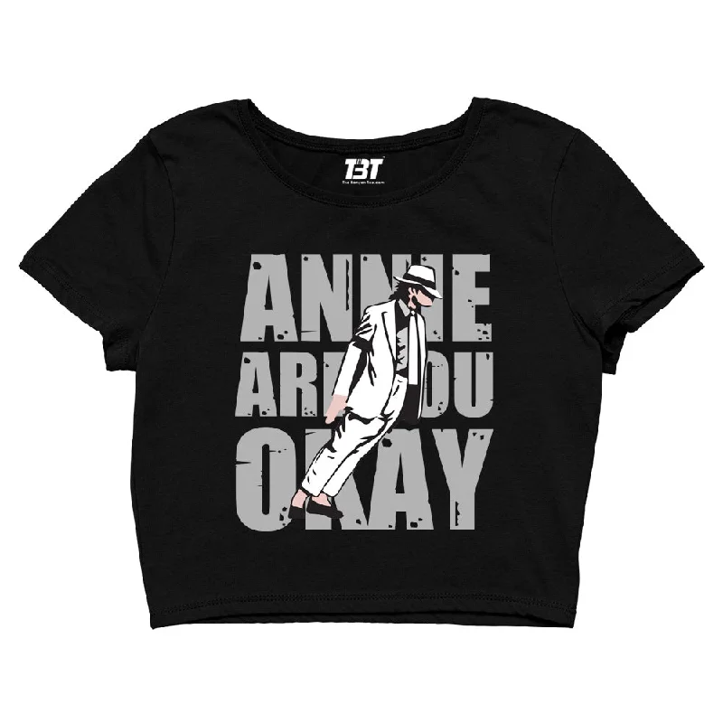 The Best Deal Michael Jackson Crop Top - Annie Are You Okay