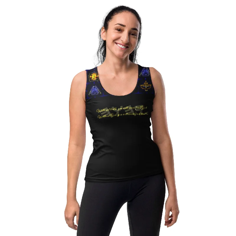 Truth Illustrated 01-01 Ladies Designer Slim Fit Sublimation Tank Top