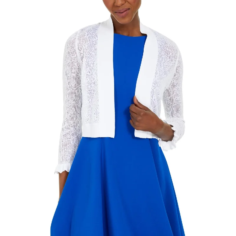 Exclusive Offer Womens Pointelle Open Front Cardigan Sweater