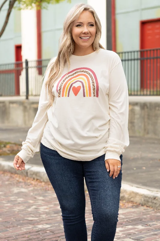 Deal Dash Fall Rainbow Top, Natural