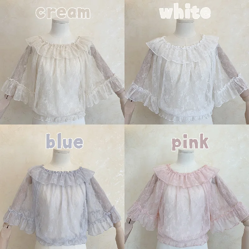 Year-End Sale 4 COLORS LOLITA CUTE LACE INNER SHIRT BY61101
