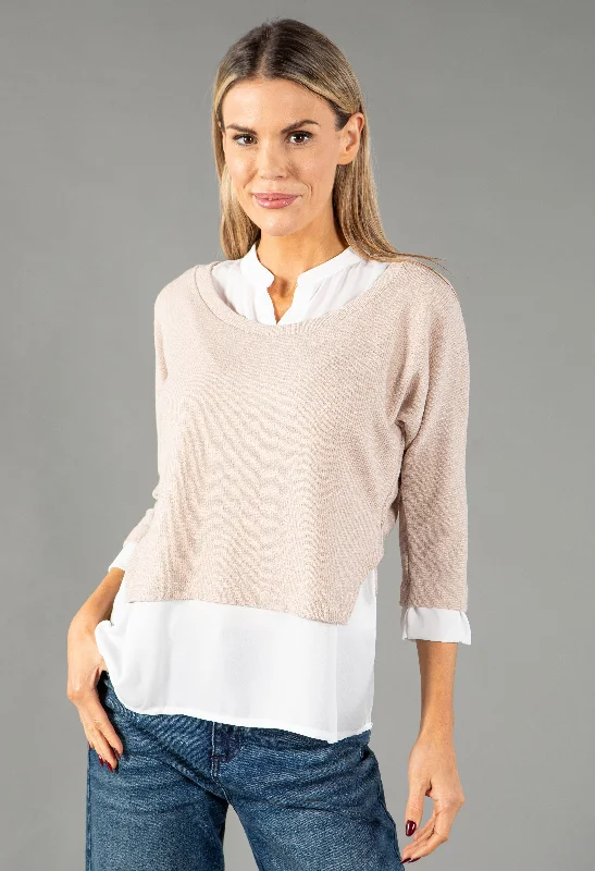 2 in 1 Look Knit Pullover