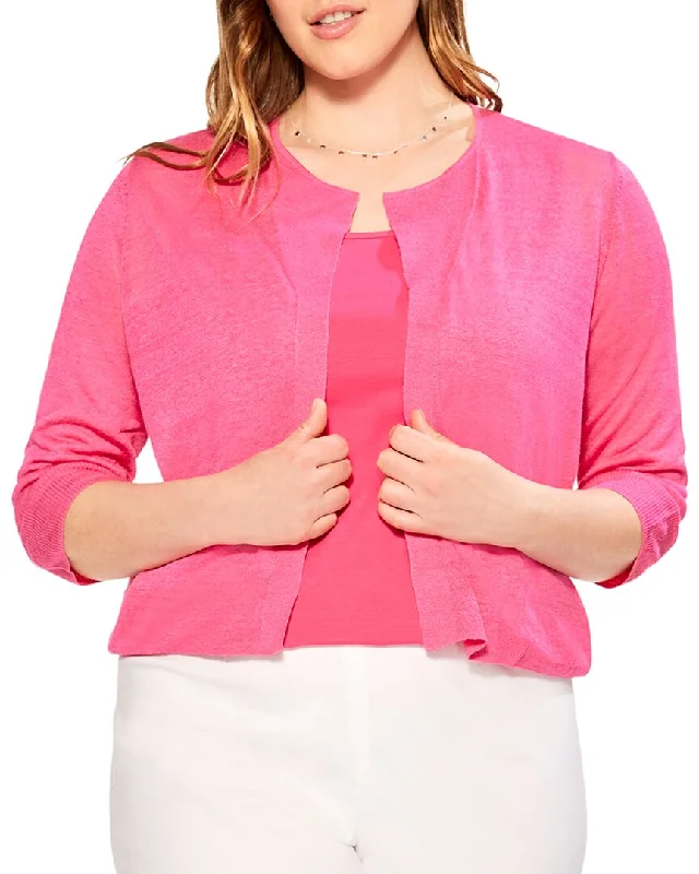 Special Offer NIC+ZOE Plus Easy Featherweight Linen-Blend Cardigan