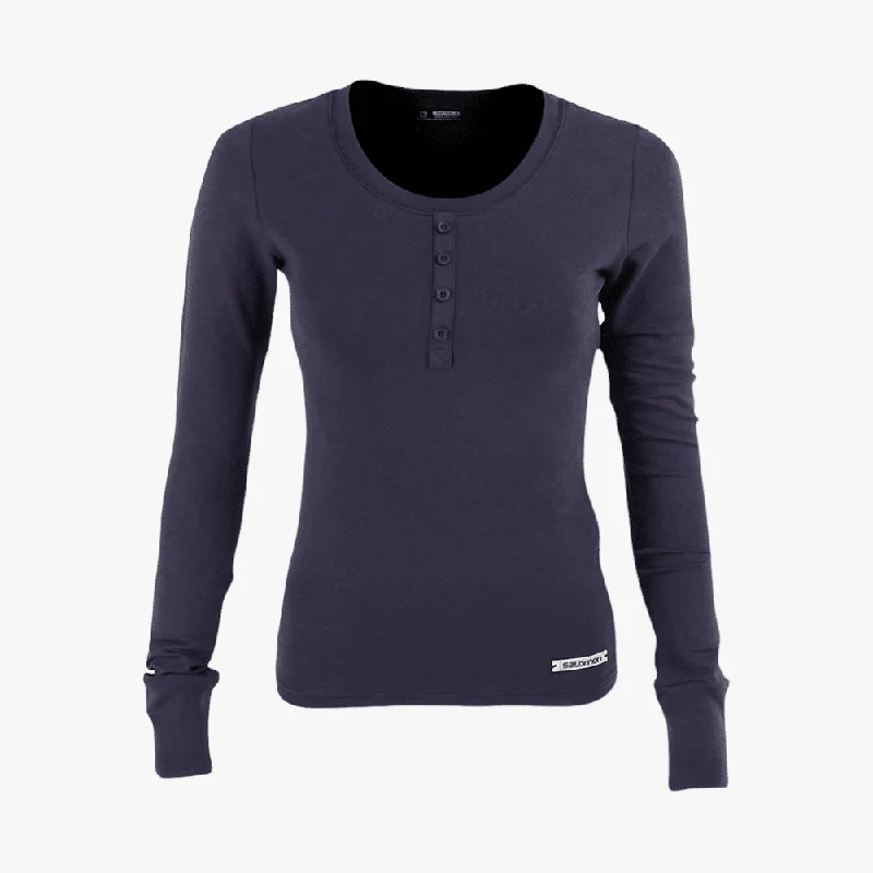 Midnight Sale Salomon Womens Long Sleeve Tee Navy
