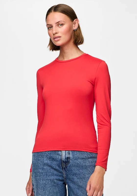 Weekend Bargains to Savor Pieces Fylla Jersey Long Sleeve Top, High Risk Red