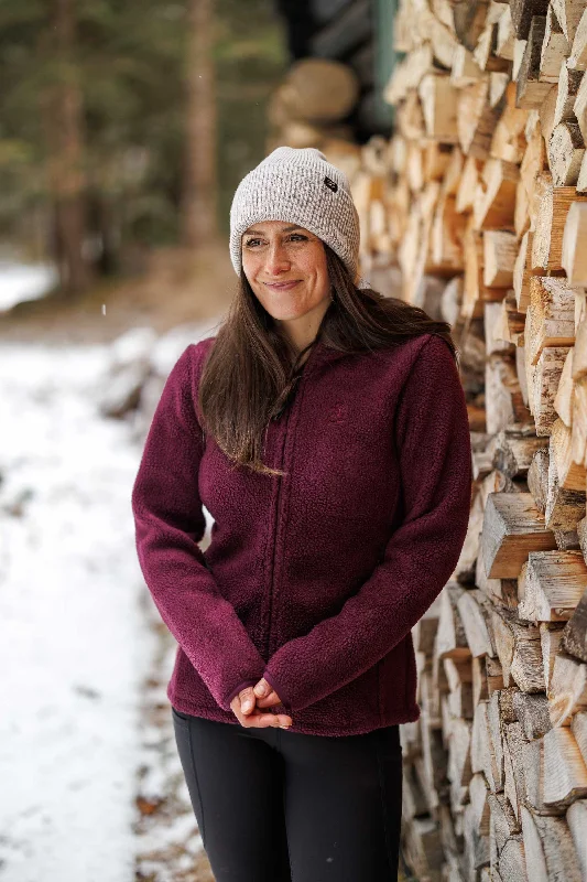 Clearance Items Sherpa Hoody Burgundy