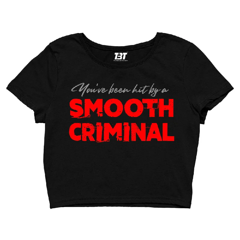 Crazy Deal Michael Jackson Crop Top - Smooth Criminal