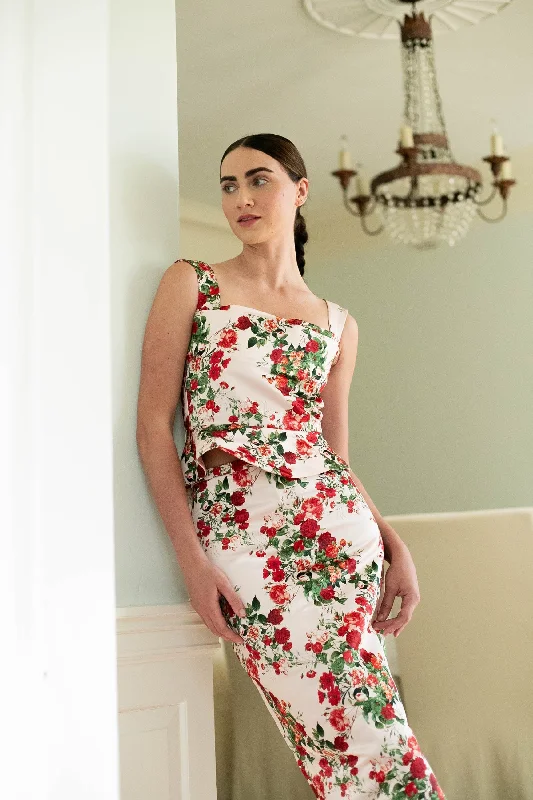Overstock Sale Rosso Top in Garden Floral
