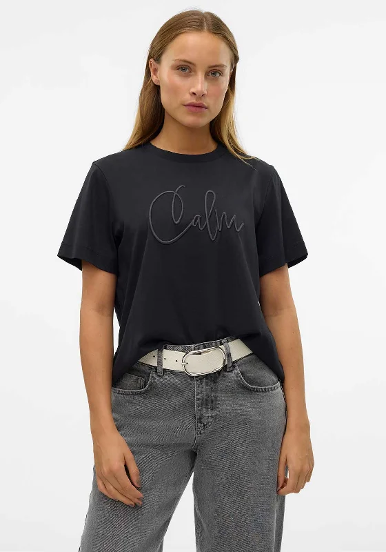 Cash Savings Vero Moda Fea Boxy Graphic T Shirt, Black