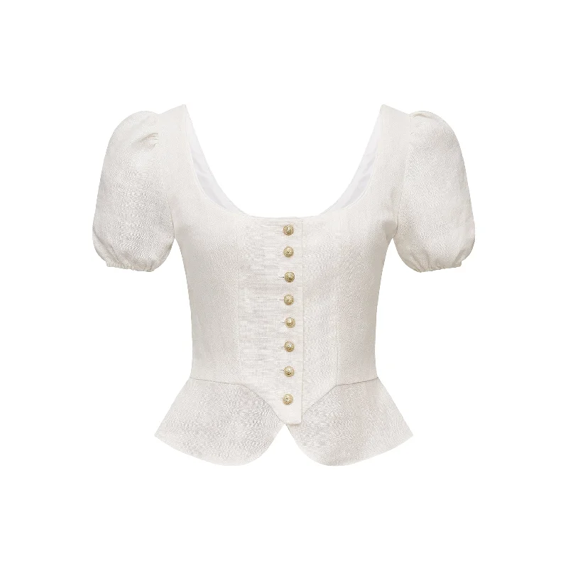 Limited Quantity Ottilie Bodice in Ivory