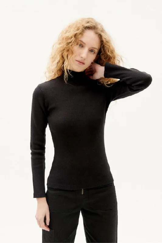 Limited Quantity Aine Rib Top | Black
