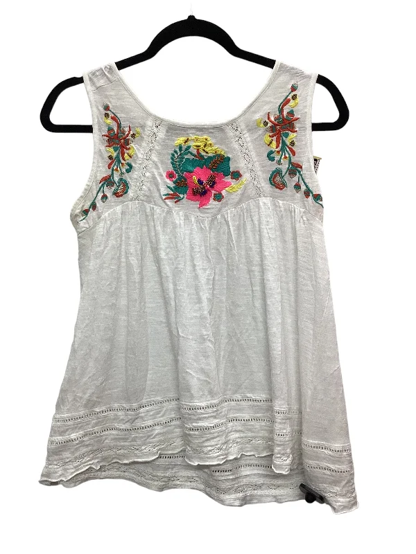 White Top Sleeveless Cupio, Size M