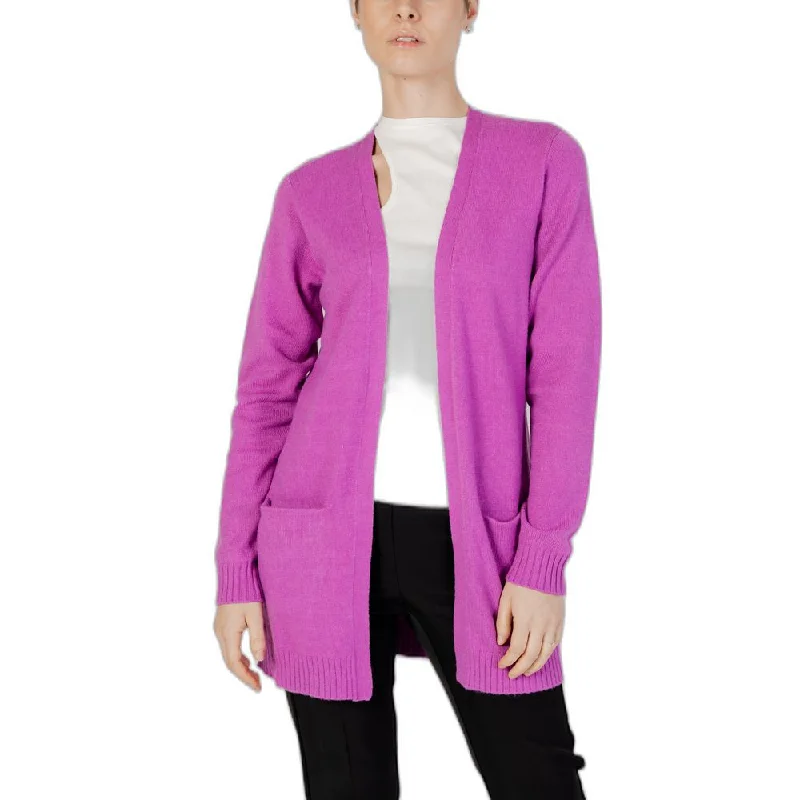 Midnight Madness Vila Clothes multi Polyester Women's Cardigan